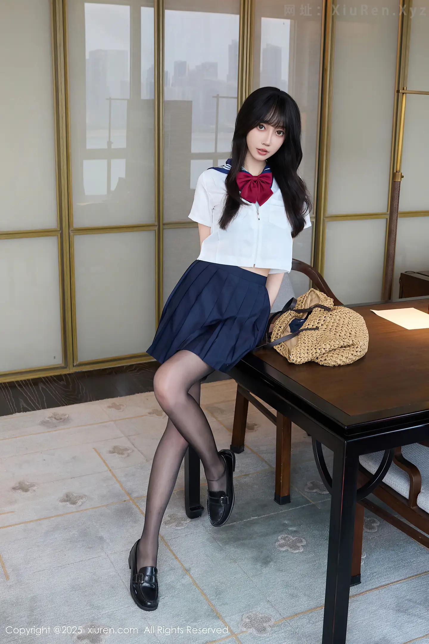 图片[6]-[XiuRen秀人网] VOL.10766 模特玥儿玥er私房性感JK制服配超薄黑丝秀曼妙身姿迷人诱惑写真68P-秀人网官方网站